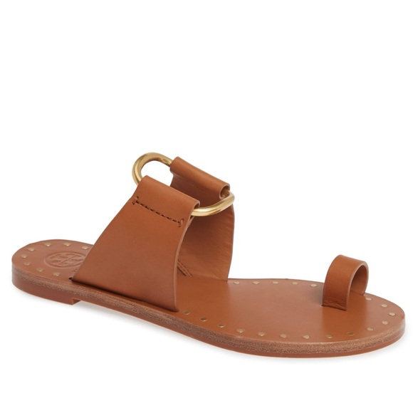 Tory Burch Shoes - Women’s TORY BURCH Ravello tan leather studded sandals- Size 7.5